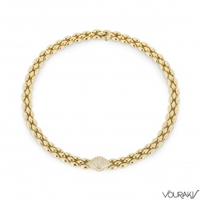Vourakis Yellow Gold Diamond Necklace